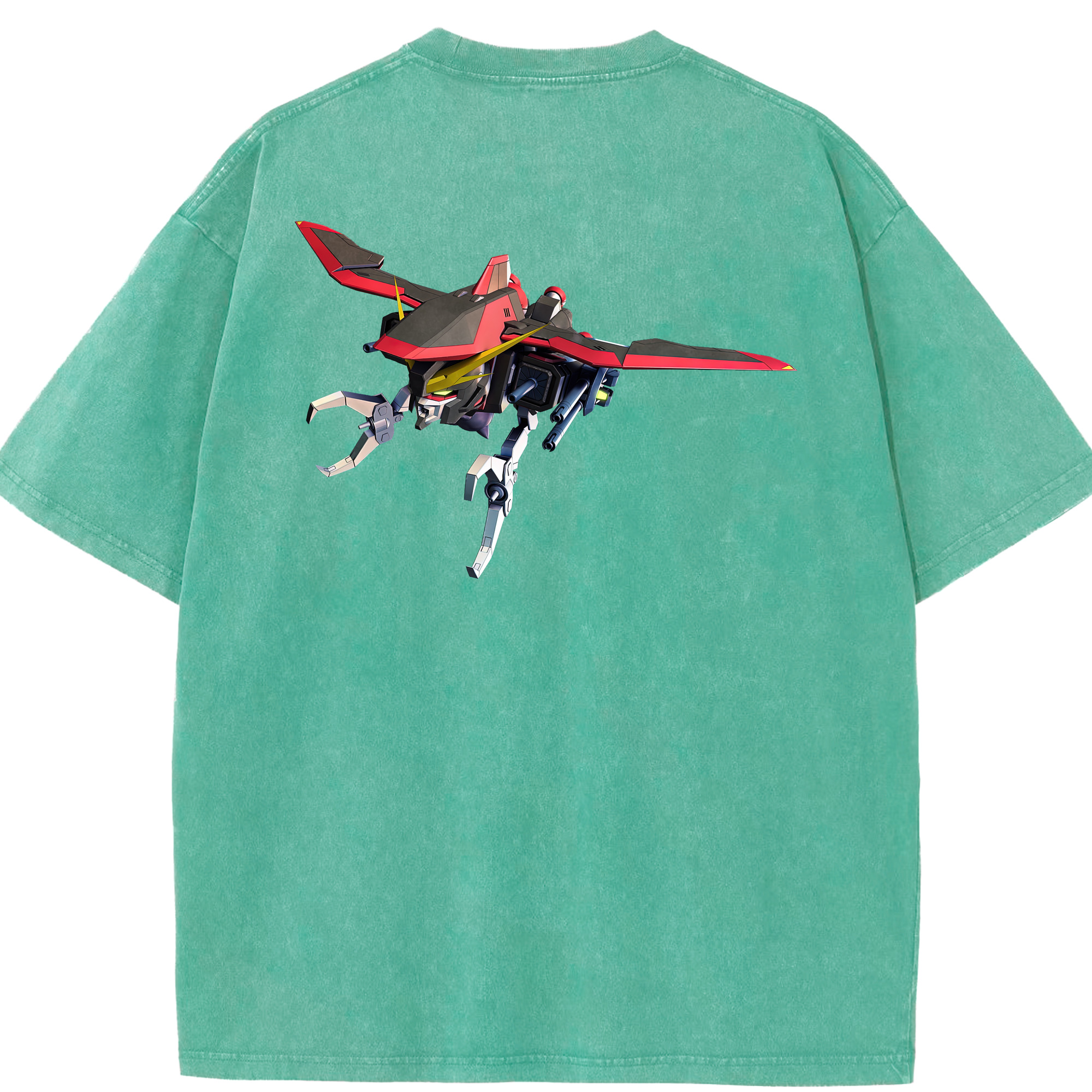 （画像用） 機動戦士ガンダム Mobile Suit Gundam 綿100% ヴィンテージ風 半袖Tシャツ（背面プリント）